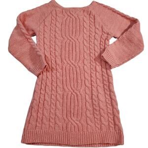 Joe Fresh Sweatshirt Dress Toddler 5 Knit Long Tunic Pink Long Sleeve Top